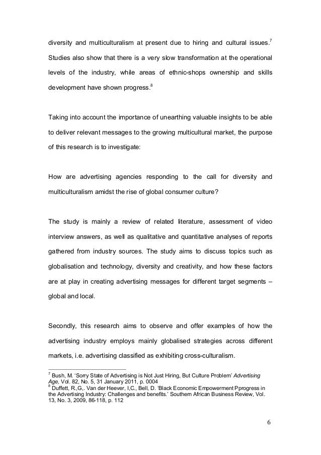 Diversity thesis custom literature review for dissertation